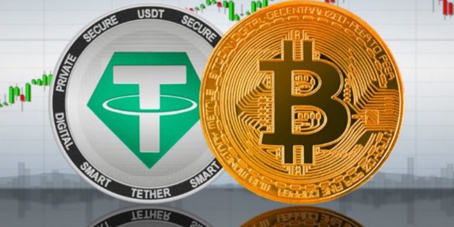 Tether and Bitcoin Images